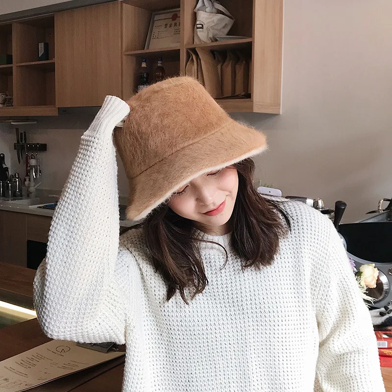 Japanese Can Wear Plush Basin Cap on Both Sides. Women's Autumn and Winter Fashion Fisherman's Hat. Warm and Thick Top Hat
Japanese Can Wear Plush Basin Cap on Both Sides. Women's Autumn and Winter Fashion Fisherman's Hat. Warm and Thick Top Hat