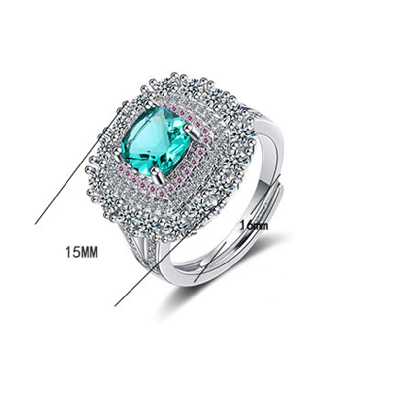 Luxury Zirconia Geometric Square Big Wide Surface Ring Silver Color Opening Rings for Women Wedding Engagement Jewelry Gift
Luxury Zirconia Geometric Square Big Wide Surface Ring Silver Color Opening Rings for Women Wedding Engagement Jewelry Gift