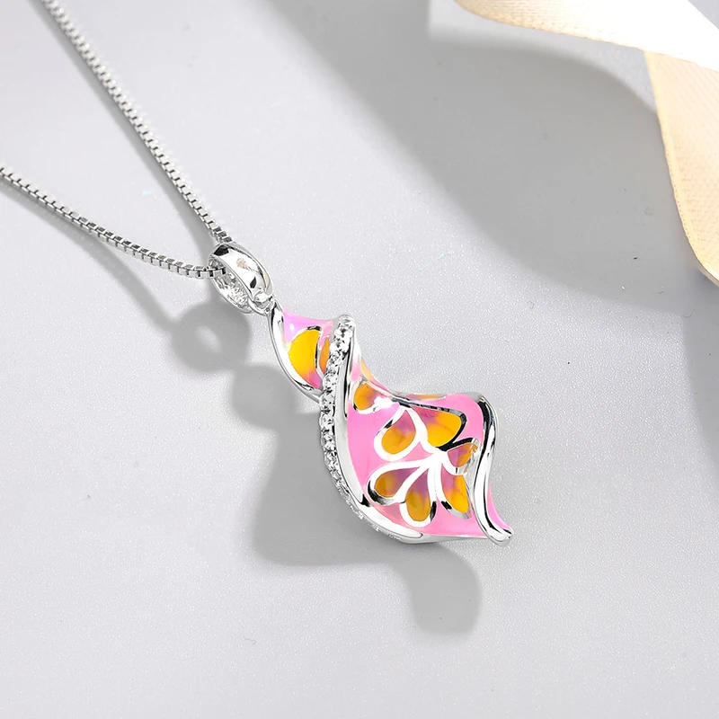 OGULEE New 925 Sterling Pendant Necklace Gold Flowers Pink Enamel Flowers AAA Zirconal Spiral shinning Drop Earrings for Women
OGULEE New 925 Sterling Pendant Necklace Gold Flowers Pink Enamel Flowers AAA Zirconal Spiral shinning Drop Earrings for Women