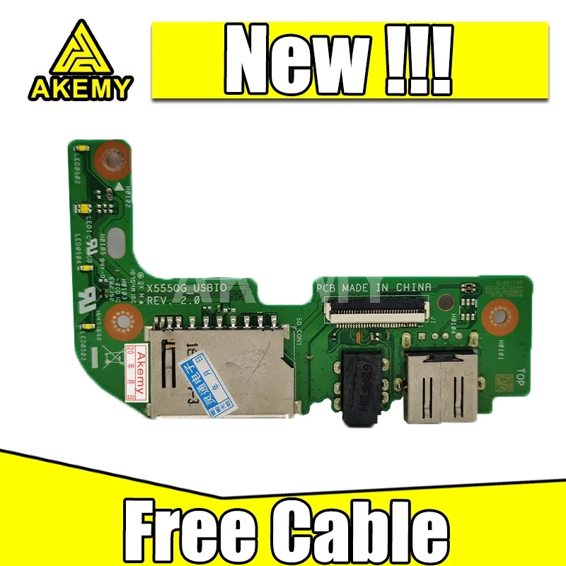 Новая Оригинальная USB плата для ASUS X555QG X555BP X555BA X555YA X555YI USB аудио кард-ридер плата W/кабель X555QG REV: 2,0
Новая Оригинальная USB плата для ASUS X555QG X555BP X555BA X555YA X555YI USB аудио кард-ридер плата W/кабель X555QG REV: 2,0