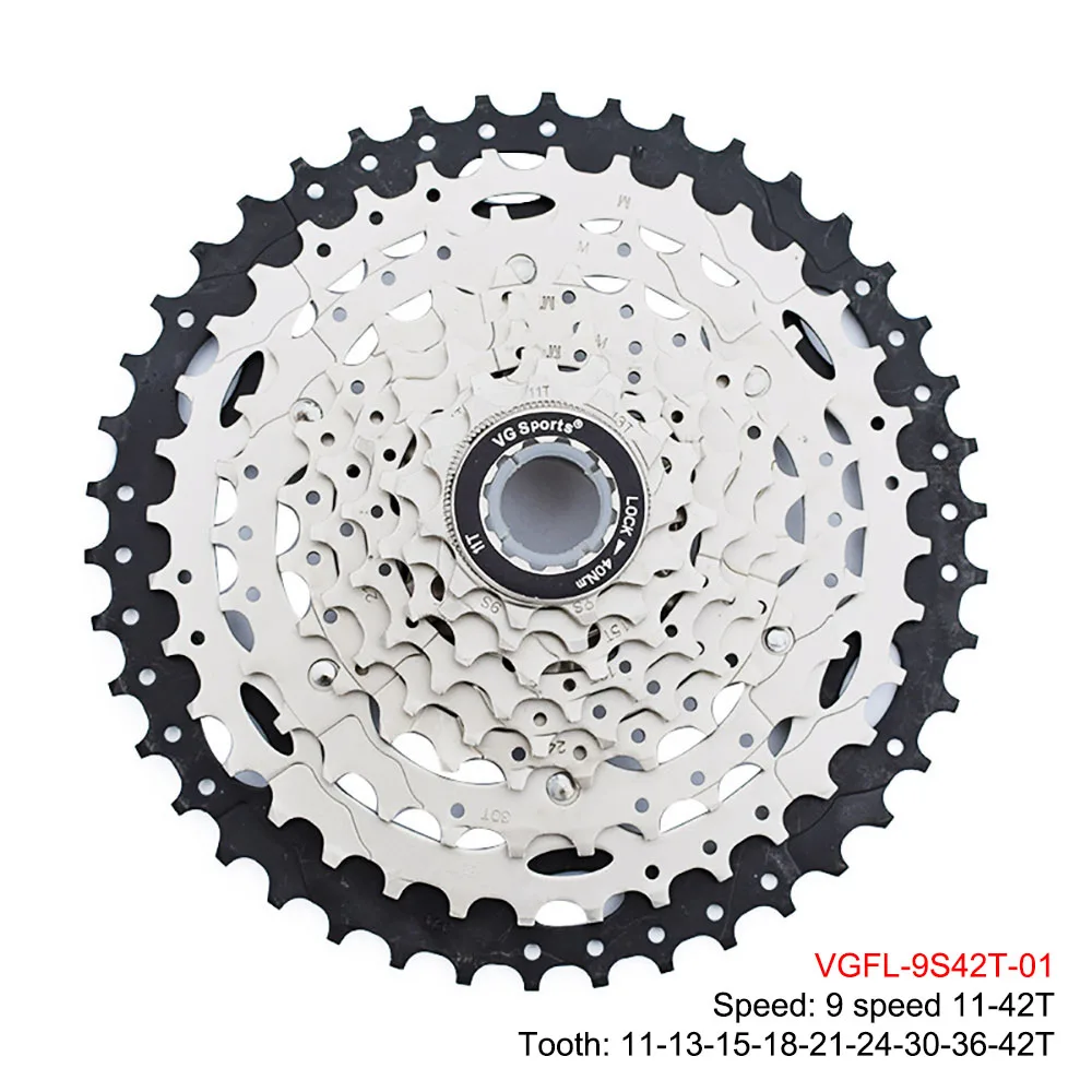9 скоростей 11-42T MTB велосипедная кассета горный велосипед широкоугольные