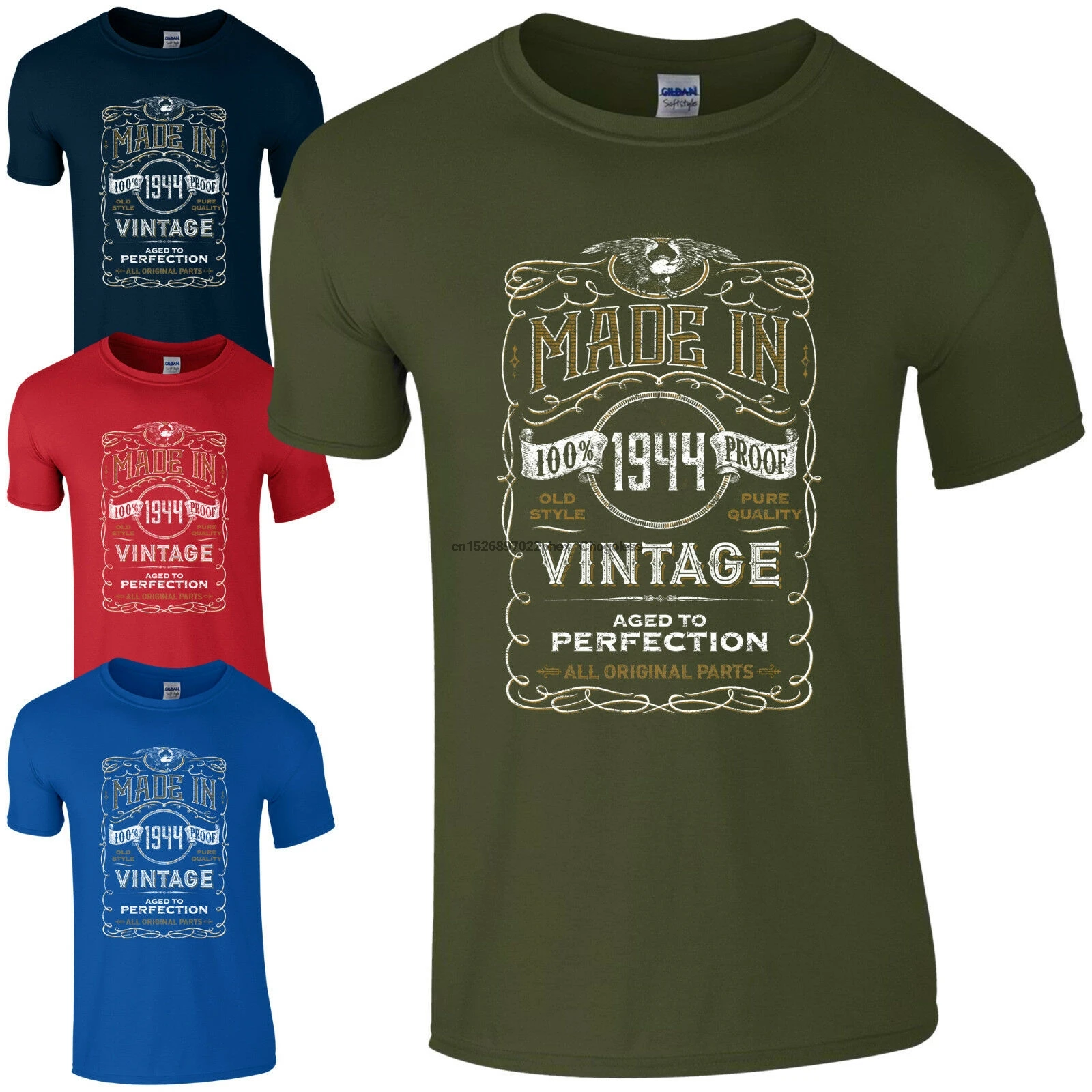Made in 1944 T-Shirt Born 76th Year Birthday Age Present Vintage Funny Mens Gift
Made in 1944 T-Shirt Born 76th Year Birthday Age Present Vintage Funny Mens Gift