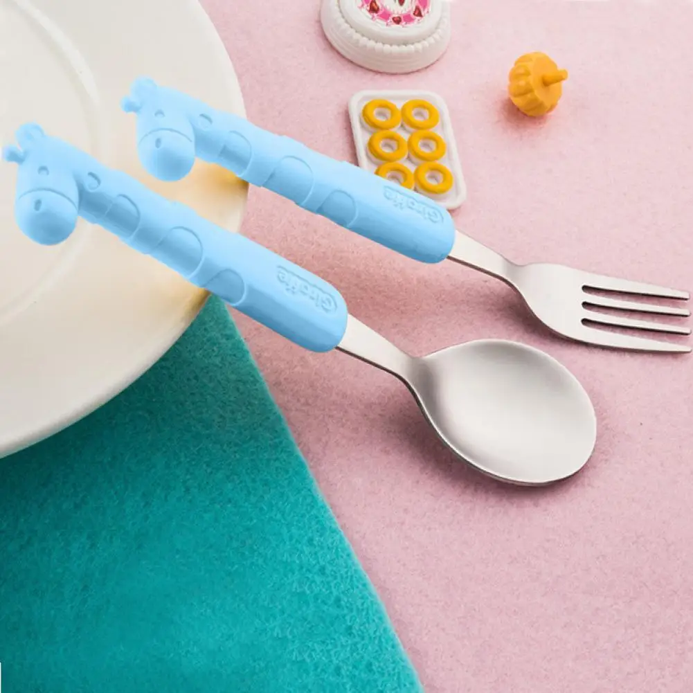 2Pcs/Set Stainless Steel Kids Tableware Cartoon Animal Portable Utensils Baby Training Spoon Fork Children Feeding Supplies
2Pcs/Set Stainless Steel Kids Tableware Cartoon Animal Portable Utensils Baby Training Spoon Fork Children Feeding Supplies