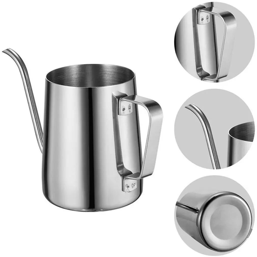 Stainless Steel Hand Coffee Pot Long Narrow Spout Coffee Pot Gooseneck Kettle Hand Drip Kettle Pour Over Tea Pot
Stainless Steel Hand Coffee Pot Long Narrow Spout Coffee Pot Gooseneck Kettle Hand Drip Kettle Pour Over Tea Pot