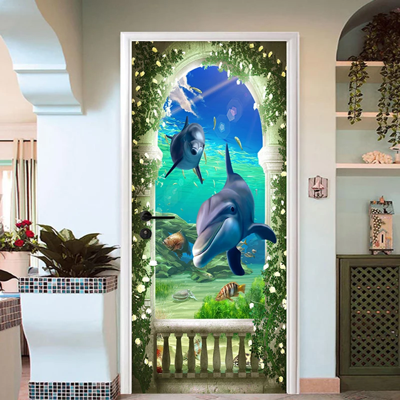3D Rome Column Undersea World Door Sticker Kid's Bedroom Home Decor Wall Decals PVC Self-Adhesive Waterproof Home Design Poster
3D Rome Column Undersea World Door Sticker Kid's Bedroom Home Decor Wall Decals PVC Self-Adhesive Waterproof Home Design Poster