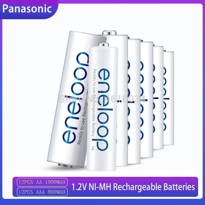 Аккумуляторные батареи Panasonic Eneloop, 12 шт., 1,2 в, AAA, 800 мА · ч + 12 шт., 1,2 в, AA, 1900 мА · ч
Аккумуляторные батареи Panasonic Eneloop, 12 шт., 1,2 в, AAA, 800 мА · ч + 12 шт., 1,2 в, AA, 1900 мА · ч