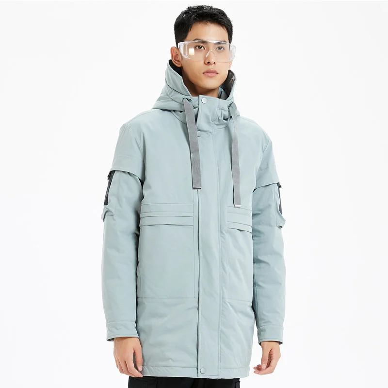2019 winter new Korean version medium and long hooded thickened warm down jacket men's large loose warm jacket
2019 winter new Korean version medium and long hooded thickened warm down jacket men's large loose warm jacket