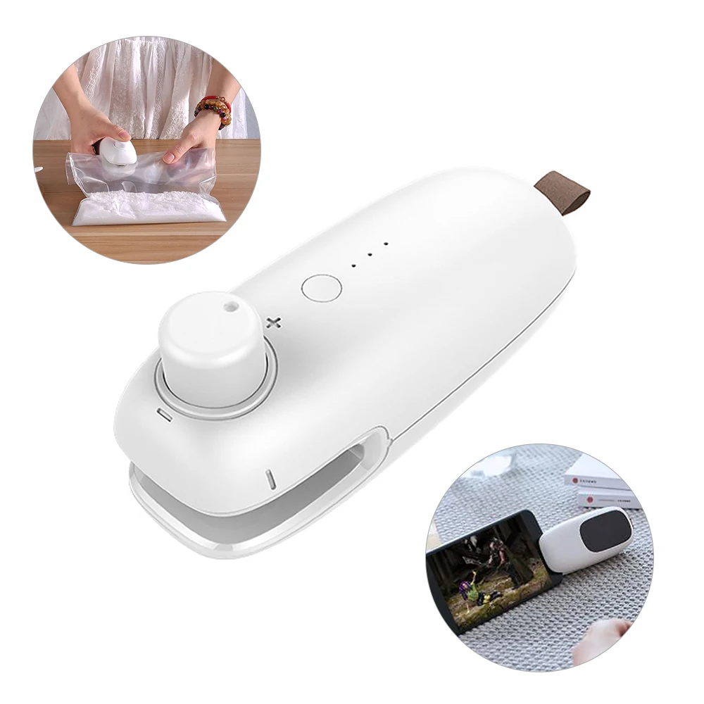 Plastic Food Sealing Machine Mini Heat Sealer for Food Potato Chip Bag Clip Kitchen Tool Portable Heating Plastic Bag Usb Charg
Plastic Food Sealing Machine Mini Heat Sealer for Food Potato Chip Bag Clip Kitchen Tool Portable Heating Plastic Bag Usb Charg