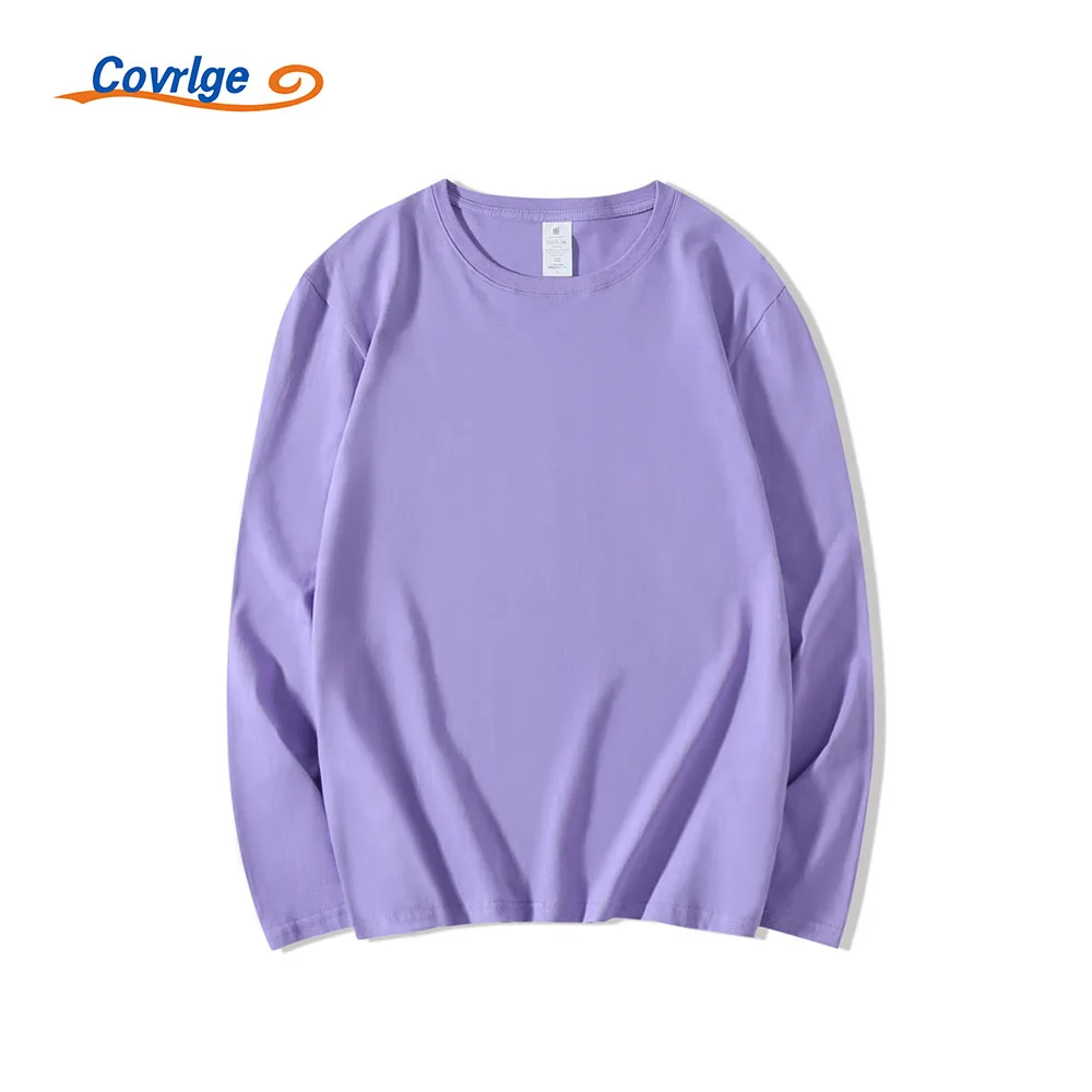 Covrlge Men's Hot Shirts Loose Casual Solid Color Round Neck Can Be Customized Logo Cotton Base Shirt Multi-color Top MTL139
Covrlge Men's Hot Shirts Loose Casual Solid Color Round Neck Can Be Customized Logo Cotton Base Shirt Multi-color Top MTL139