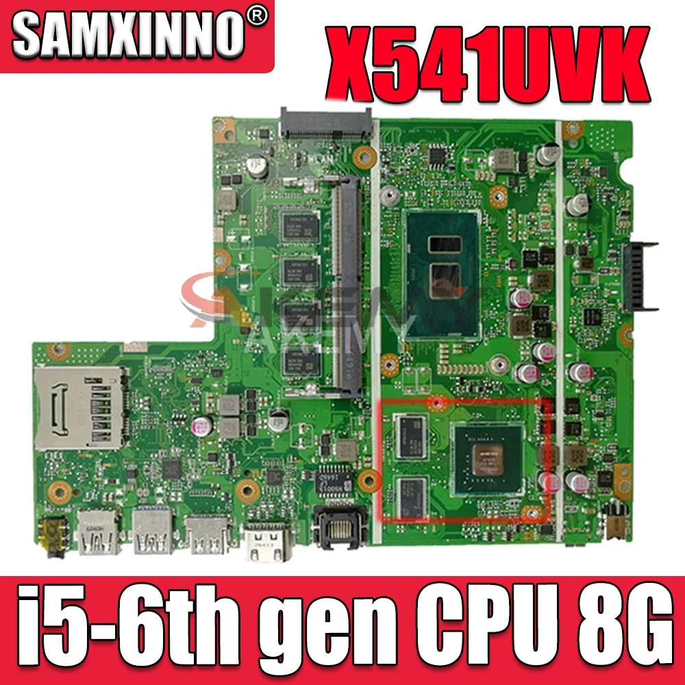 Материнская плата Akemy X541UVK, системная плата, стандартный ЦП 8 ГБ ОЗУ, V2G для Asus X541UVK X541UJ X541U F541U R541U, материнская плата для ноутбука
Материнская плата Akemy X541UVK, системная плата, стандартный ЦП 8 ГБ ОЗУ, V2G для Asus X541UVK X541UJ X541U F541U R541U, материнская плата для ноутбука