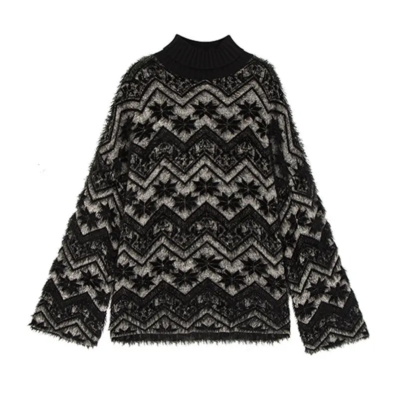 Thickened high neck sweater for women's wear new loose large lazy mid long sweater in autumn and winter 2020
Thickened high neck sweater for women's wear new loose large lazy mid long sweater in autumn and winter 2020