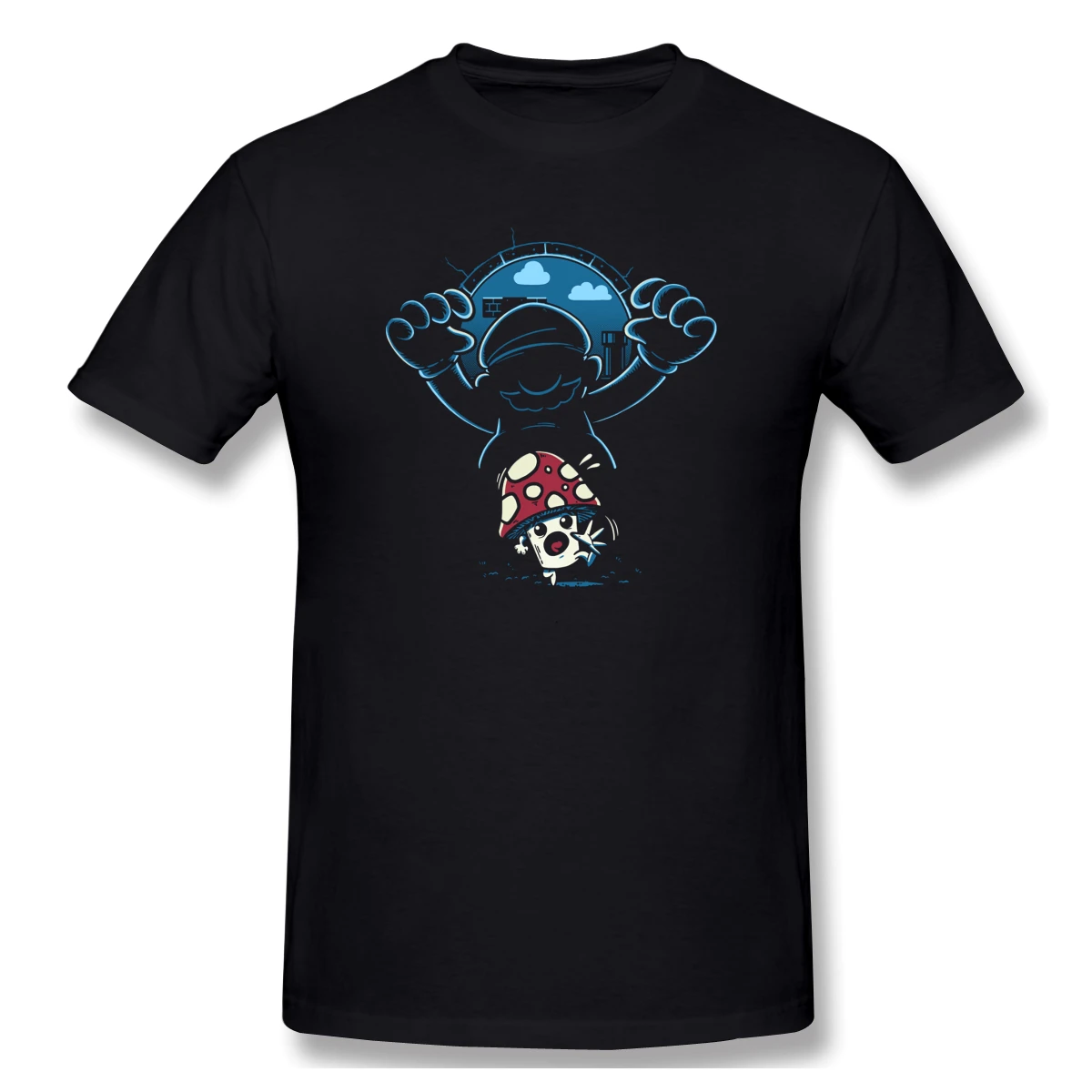 Running Mushroom Funny Novelty Men's Basic Short Sleeve T-Shirt Manga Tees Tops European Size 
Running Mushroom Funny Novelty Men's Basic Short Sleeve T-Shirt Manga Tees Tops European Size
