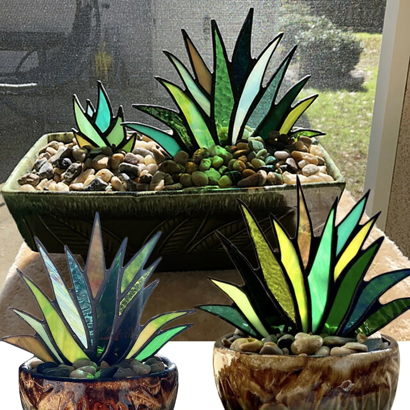 Stained Agave Plant Flower Pot Ornament Home Decoration Handmade Craft 11/7 inch GQ
Stained Agave Plant Flower Pot Ornament Home Decoration Handmade Craft 11/7 inch GQ