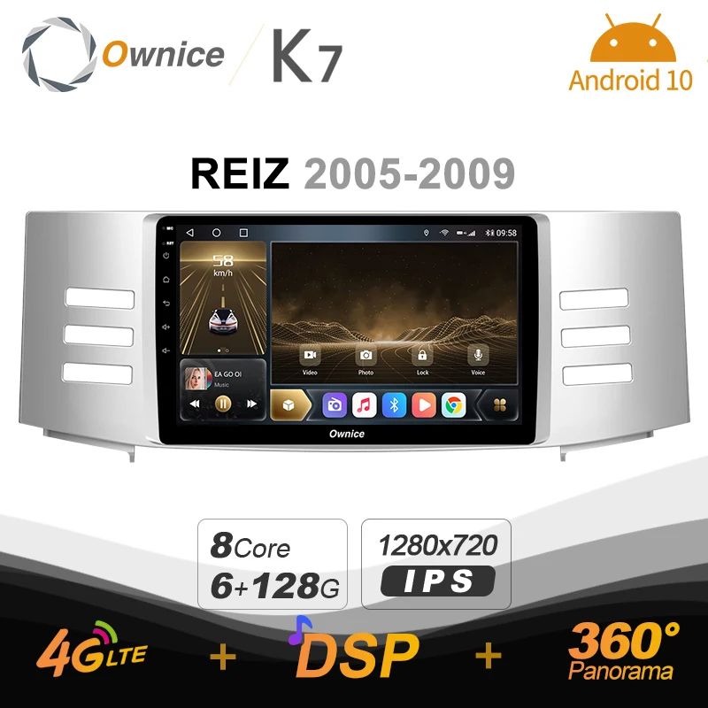 Ownice K7 Android 10.0 Car Multimedia Radio for Toyota REIZ 2005 -2009 GPS Video player 6G+128G Quick Charge Coaxial HDMI 4G LTE
Ownice K7 Android 10.0 Car Multimedia Radio for Toyota REIZ 2005 -2009 GPS Video player 6G+128G Quick Charge Coaxial HDMI 4G LTE