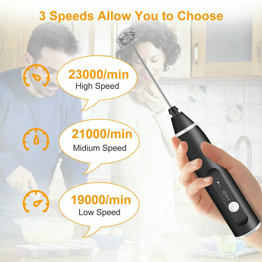 Electric Eggs Beater Whisk Stirrer Coffee Milk Drink Frother Foamer Mixer USB Rechargeable Kitchen Handheld Food Blender Whisk 
Electric Eggs Beater Whisk Stirrer Coffee Milk Drink Frother Foamer Mixer USB Rechargeable Kitchen Handheld Food Blender Whisk