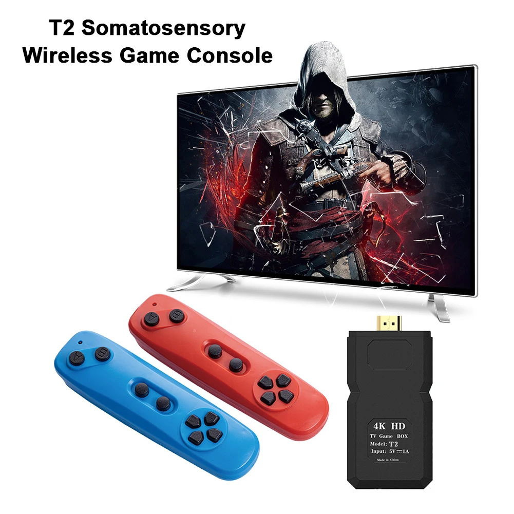 800 Types Accessory Fit 4K Game Stick Retro Somatosensory Console Built in 800+ NES Games Wireless Video Game Console for JROS
800 Types Accessory Fit 4K Game Stick Retro Somatosensory Console Built in 800+ NES Games Wireless Video Game Console for JROS