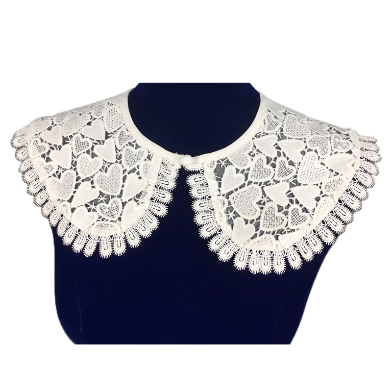 Sweet Style False Collar Lady Half-Shirt Blouse Detachable Cotton Round Fake Collar Faux Collars
Sweet Style False Collar Lady Half-Shirt Blouse Detachable Cotton Round Fake Collar Faux Collars