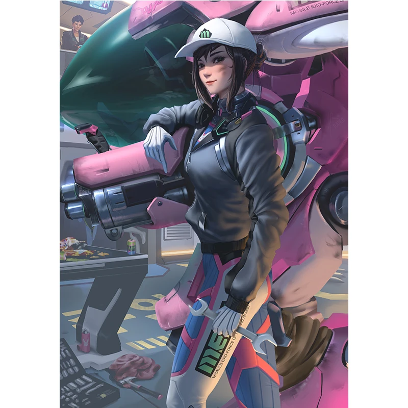 Mecha Repairman Girl Overwatch D.VA Canvas Painting Custom Print Video Game Comics Anime Art Poster Wall Pictures for Mans Room
Mecha Repairman Girl Overwatch D.VA Canvas Painting Custom Print Video Game Comics Anime Art Poster Wall Pictures for Mans Room