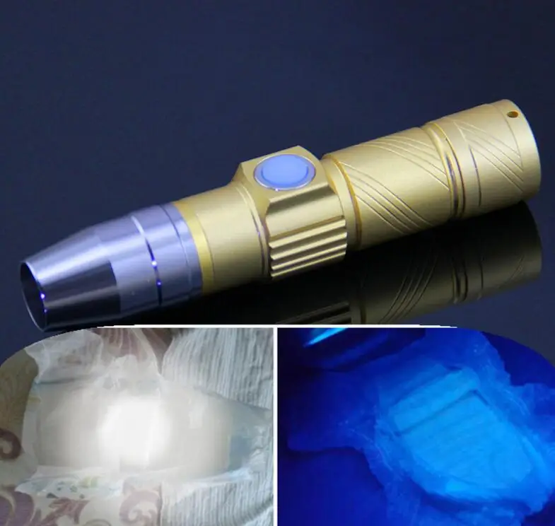 Usb rechargeable 365nm Led UV Flashlight Torch Light Ultra Violet lamp Blacklight UV Fluorescent Lamp For Money Cash detection
Usb rechargeable 365nm Led UV Flashlight Torch Light Ultra Violet lamp Blacklight UV Fluorescent Lamp For Money Cash detection