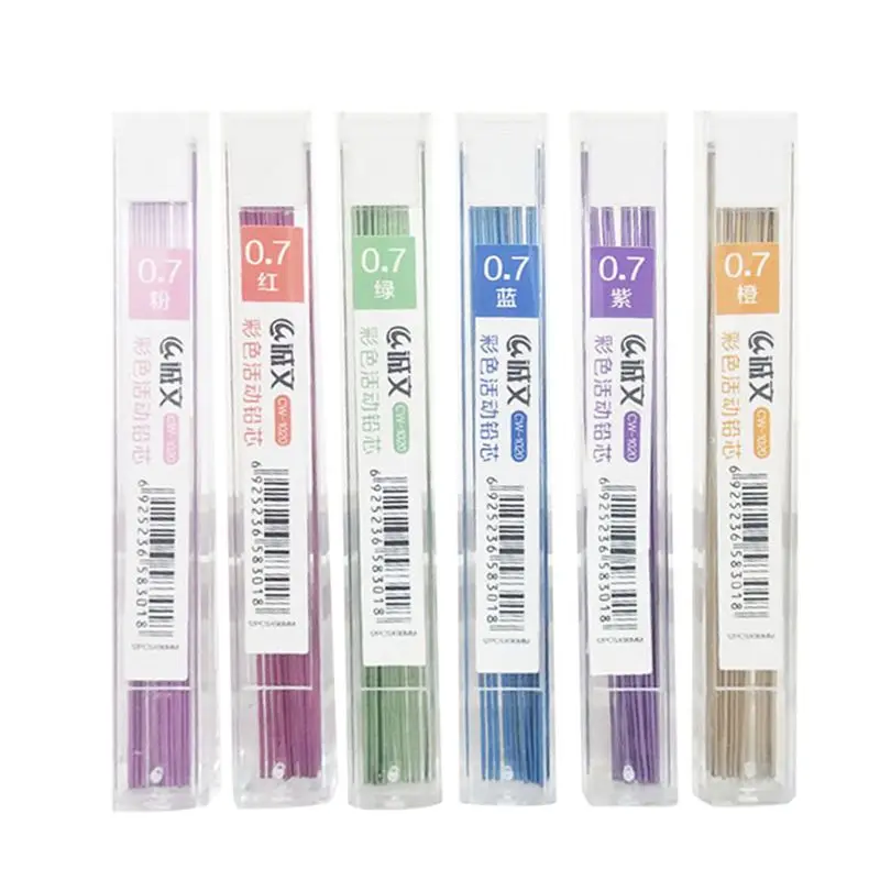 0.7mm Colorful Mechanical Pencil Lead Art Sketch Drawing Color Lead Writes In Black School Office Supplies 090F
0.7mm Colorful Mechanical Pencil Lead Art Sketch Drawing Color Lead Writes In Black School Office Supplies 090F