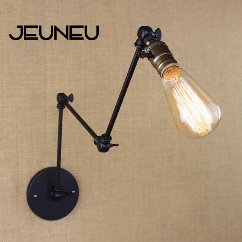 Industrial Retro Vintage Wall Lamps LED Black Adjust Head Swing Arm E27 Lights Sconce for Bedside Bedroom Corridor Luminaire Bar
Industrial Retro Vintage Wall Lamps LED Black Adjust Head Swing Arm E27 Lights Sconce for Bedside Bedroom Corridor Luminaire Bar