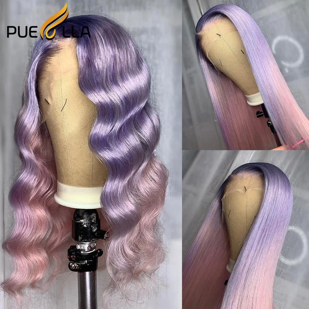 Ombre Light Purple Pink Straight Lace Front Wig Brazilian 13x6 Loose Deep Wave Frontal Wig Colored Human Hair Wigs For Women
Ombre Light Purple Pink Straight Lace Front Wig Brazilian 13x6 Loose Deep Wave Frontal Wig Colored Human Hair Wigs For Women