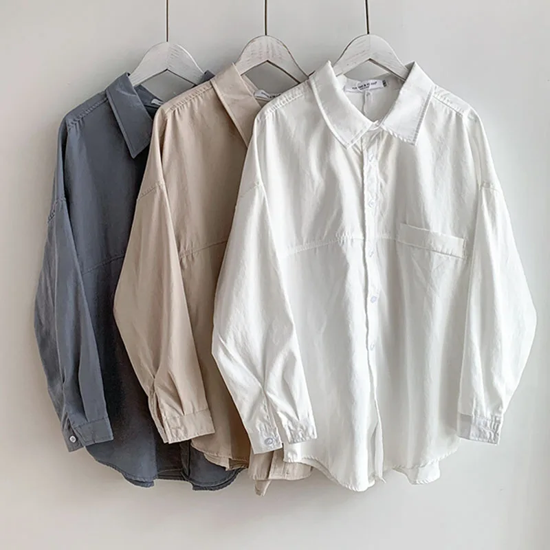 Plus size Women's Blouses Vogue causal loose ladies shirts solid color Tops New Spring Autumn Blusas Mujer Female 
Plus size Women's Blouses Vogue causal loose ladies shirts solid color Tops New Spring Autumn Blusas Mujer Female