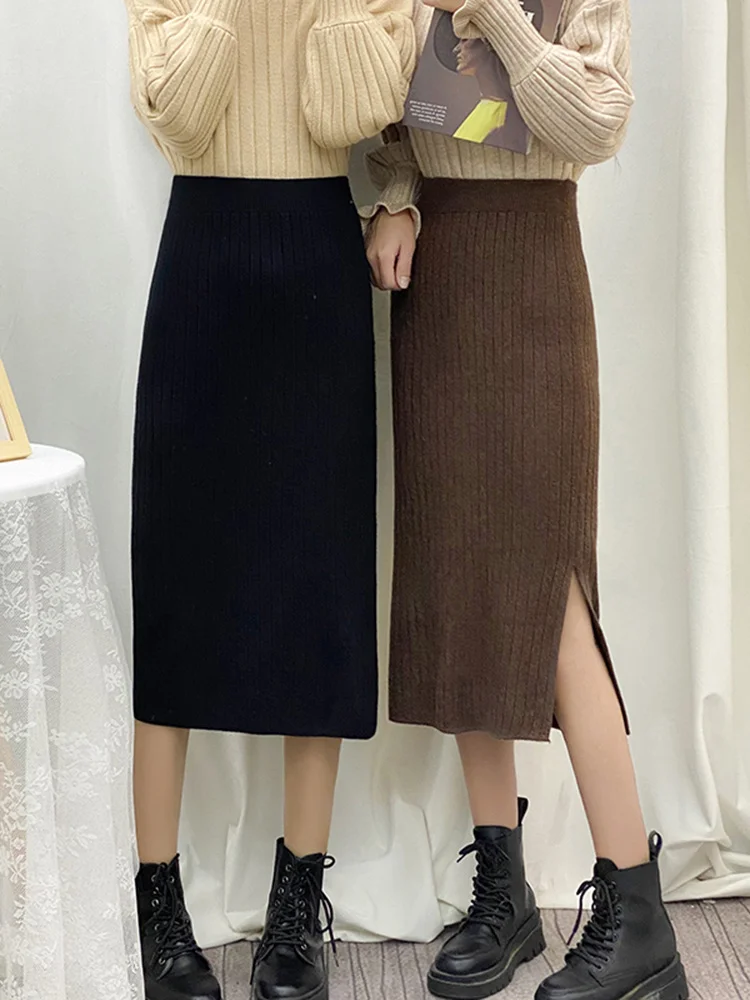 Winter with Sweater Women's Knitted Skirt, Spring and Autumn 2021 New Wool Skirt, Medium and Long Hip Wrap High Waist Skirt
Winter with Sweater Women's Knitted Skirt, Spring and Autumn 2021 New Wool Skirt, Medium and Long Hip Wrap High Waist Skirt
