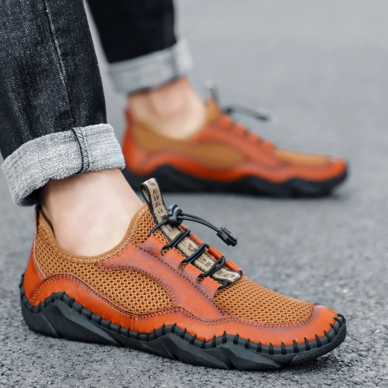 Men Casual Shoes Leather Fashion Men Sneakers Handmade Breathable Mens Loafers Moccasins Lightweight Boat Shoes Plus Size 38-48
Men Casual Shoes Leather Fashion Men Sneakers Handmade Breathable Mens Loafers Moccasins Lightweight Boat Shoes Plus Size 38-48