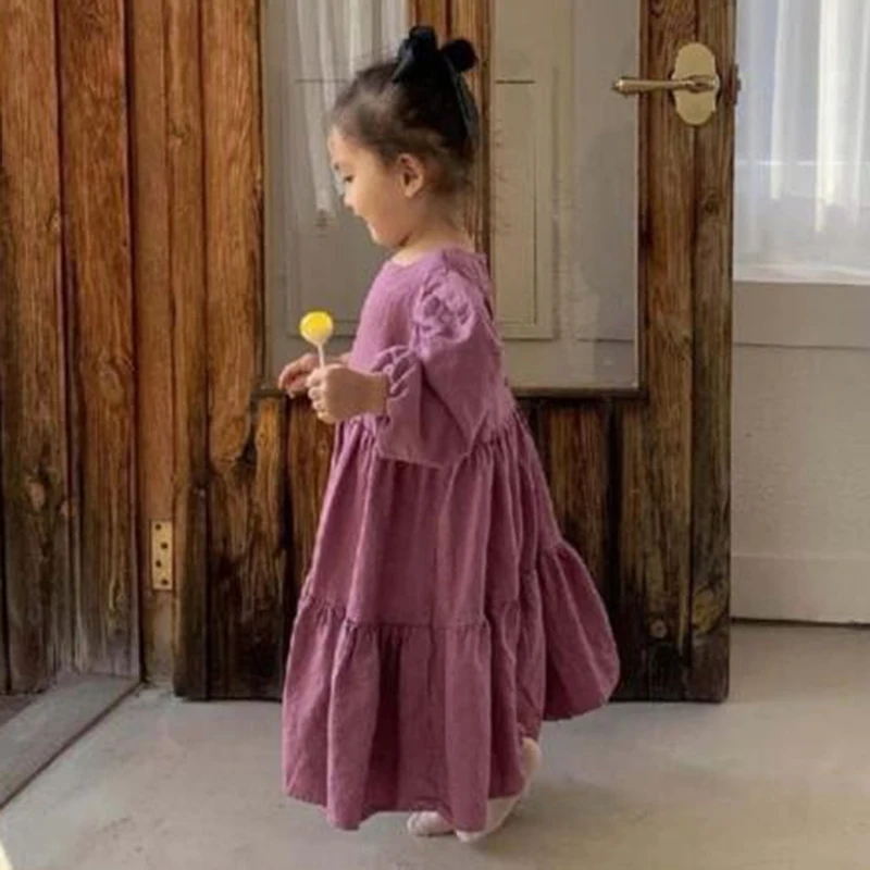 Повседневные детские платья-трапеции для девочек 1-6 лет платья принцессы новинка