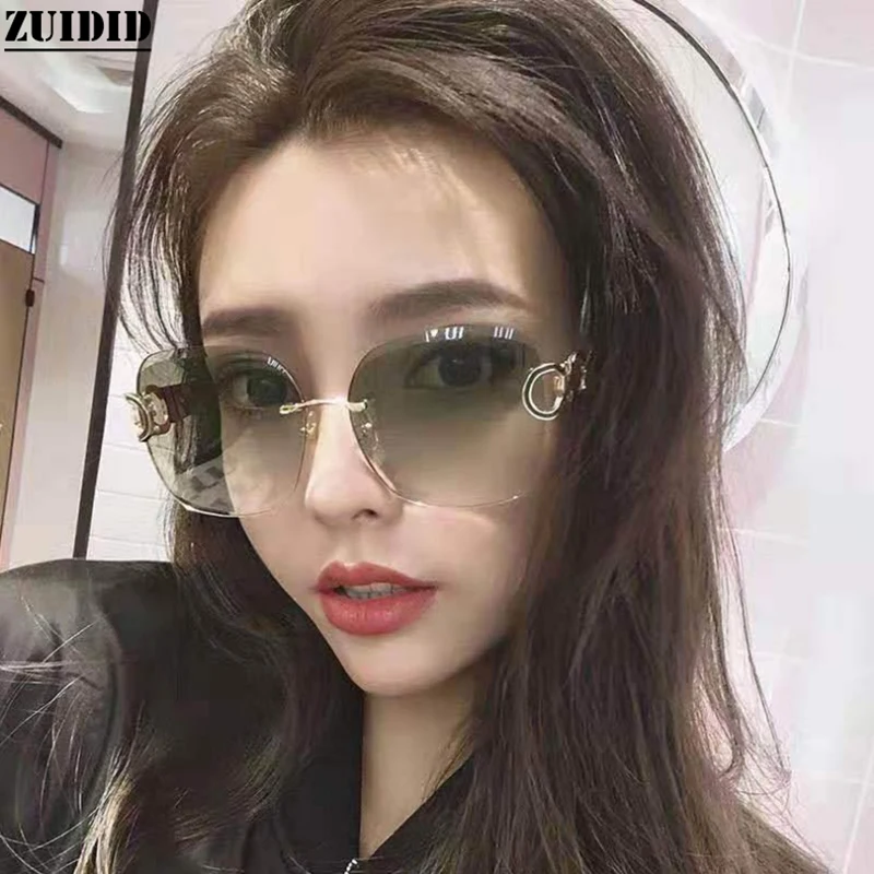 New Rimless Cut Sunglasses Women Exquisite Trend Fashion Sunglasses Uv Protection Large Frame Glasses Round Lentes De Sol Mujer
New Rimless Cut Sunglasses Women Exquisite Trend Fashion Sunglasses Uv Protection Large Frame Glasses Round Lentes De Sol Mujer
