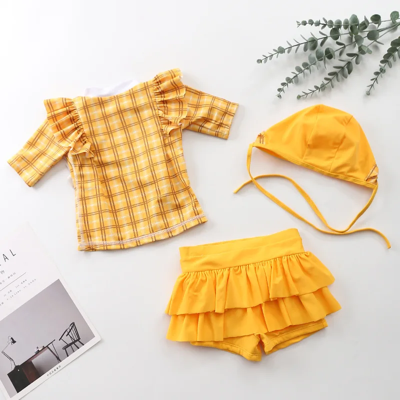 Swimsuit for Girls 3 Pieces Plaids Children's Bathing Suits Ruffle Baby Girl Swimwear Kids Beach Wear Wholesale Dropshipping
Swimsuit for Girls 3 Pieces Plaids Children's Bathing Suits Ruffle Baby Girl Swimwear Kids Beach Wear Wholesale Dropshipping