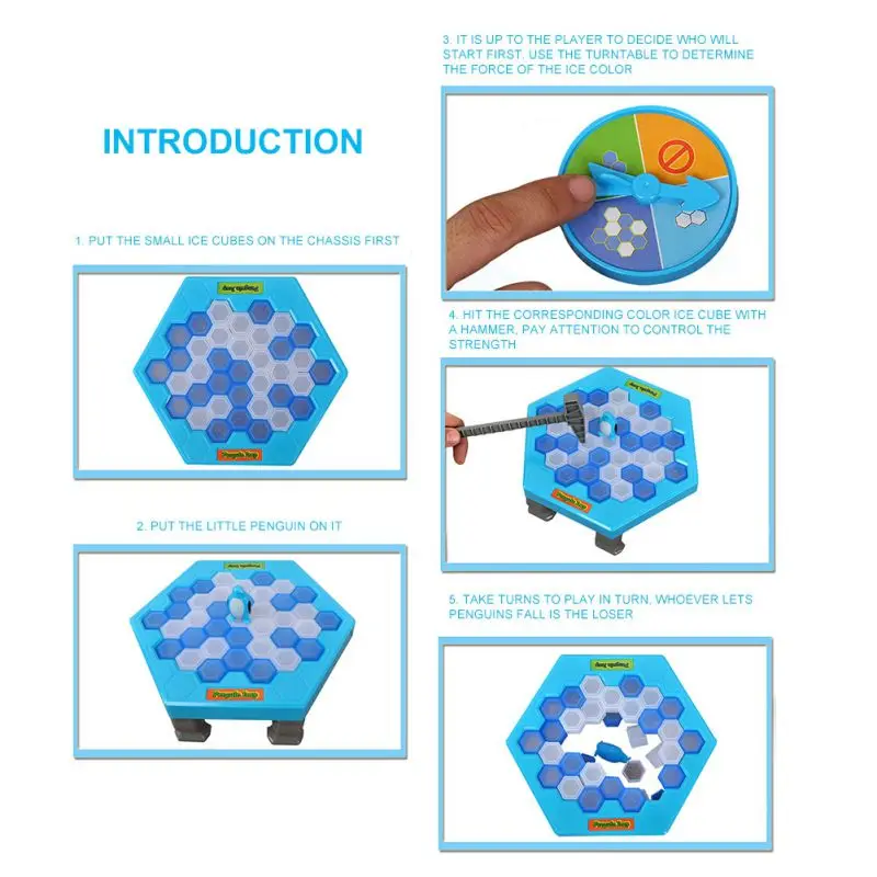 2020 Parent-child Interactive Entertainment Table Toys New Penguin Trap Board Game Ice Breaking Save The Penguin Party Game
2020 Parent-child Interactive Entertainment Table Toys New Penguin Trap Board Game Ice Breaking Save The Penguin Party Game