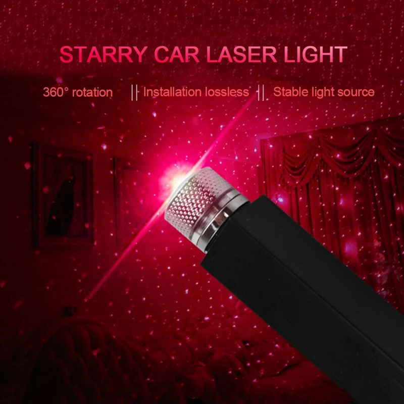 USB Car Interior Atmosphere Starry Sky Lamp Ambient Star Light LED Projector 
USB Car Interior Atmosphere Starry Sky Lamp Ambient Star Light LED Projector