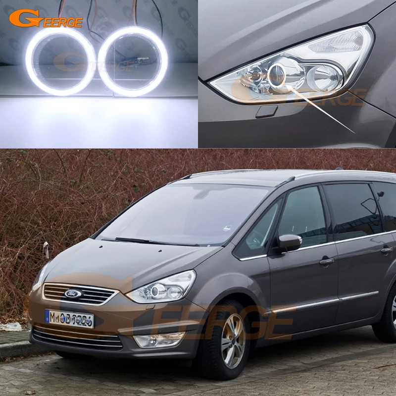 Отличный COB led angel eyes kit halo ring ультра яркий дневной свет для Ford Galaxy Mk III 2006 2015