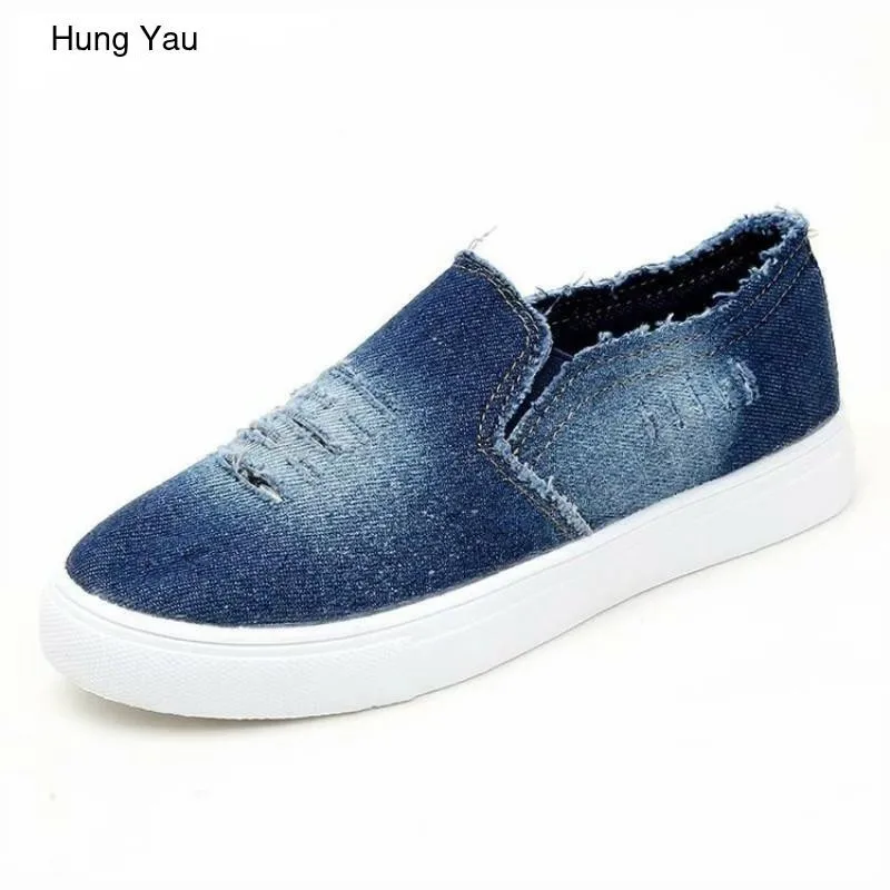 Women's Vulcanize Shoes Women Sneakers Blue Denim Casual Shoes Female Summer Cool Slip-On Canvas Platform Shoes Plus Size 35-43
Women's Vulcanize Shoes Women Sneakers Blue Denim Casual Shoes Female Summer Cool Slip-On Canvas Platform Shoes Plus Size 35-43