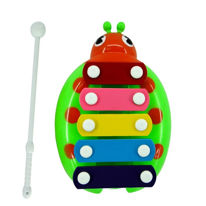 Baby Music Instrument Educational 5 Keys Beetle Toy Frame Style Xylophone Kids Musical Hand Knocking on Piano
Baby Music Instrument Educational 5 Keys Beetle Toy Frame Style Xylophone Kids Musical Hand Knocking on Piano