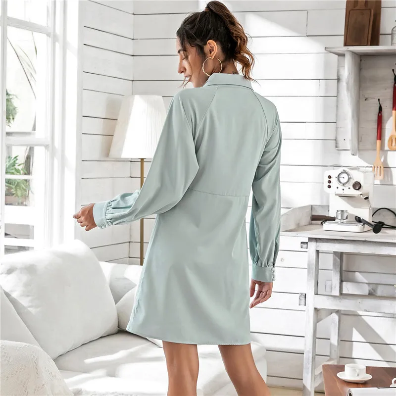 2020 Autumn Fashion Women Dress Casual Sexy Single Breasted Loose Shirt Dress Hollow Out Dress
2020 Autumn Fashion Women Dress Casual Sexy Single Breasted Loose Shirt Dress Hollow Out Dress