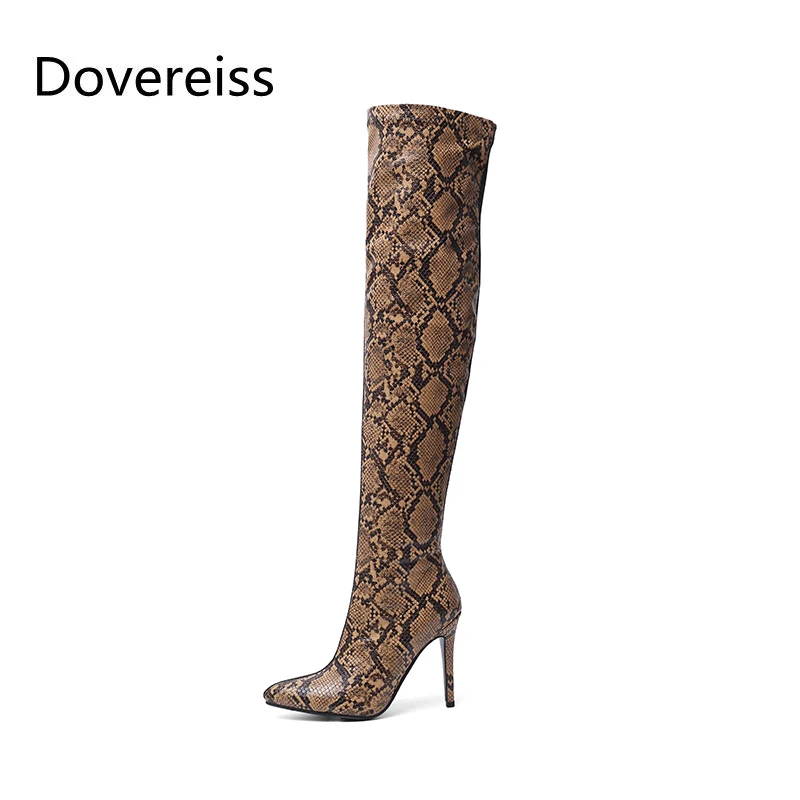 Dovereiss/модные женские сапоги; Зимние пикантные элегантные сапоги выше колена смешанных цветов из змеиной кожи; Большие размеры 43
Dovereiss/модные женские сапоги; Зимние пикантные элегантные сапоги выше колена смешанных цветов из змеиной кожи; Большие размеры 43