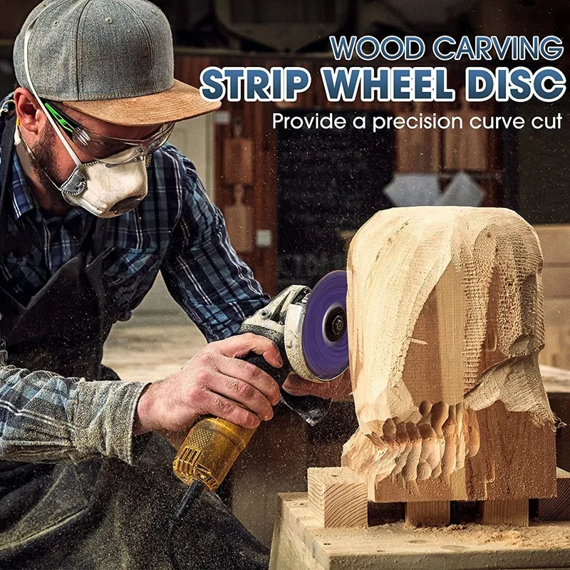 4-Piece Set of Angle Grinder Disc Wood Carving Disc and Polishing Wheel, Used for Angle Grinder Polishing to Remove Rust
4-Piece Set of Angle Grinder Disc Wood Carving Disc and Polishing Wheel, Used for Angle Grinder Polishing to Remove Rust