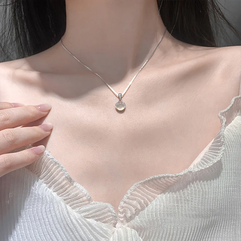 925 Sterling Silver Opal Round Bead Charm Necklaces & Pendants Choker Statement Necklace For Women Jewelry dz312
925 Sterling Silver Opal Round Bead Charm Necklaces & Pendants Choker Statement Necklace For Women Jewelry dz312