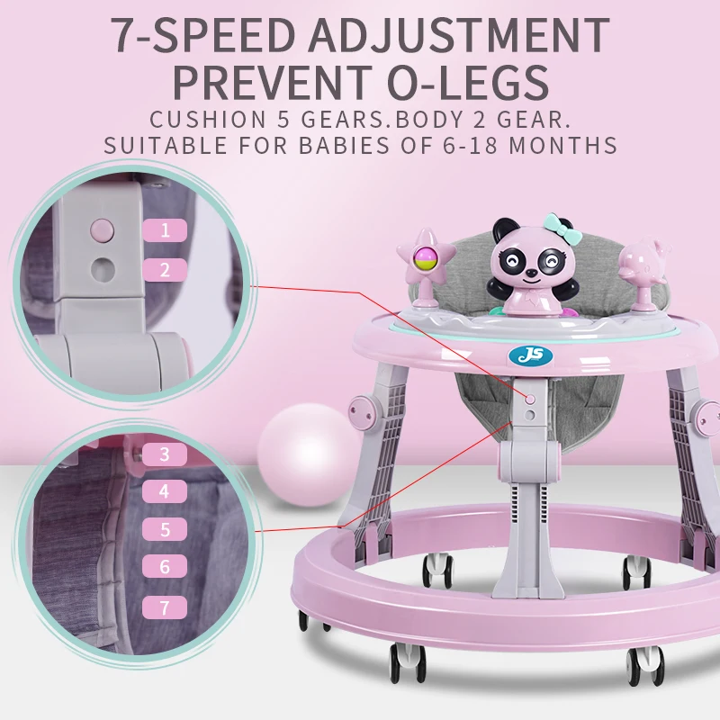 

Baby Walker Kids Learning To Walk Multifunction Can Sit and Push with Toy Walker for Baby Multi-Function Safety Children Walker