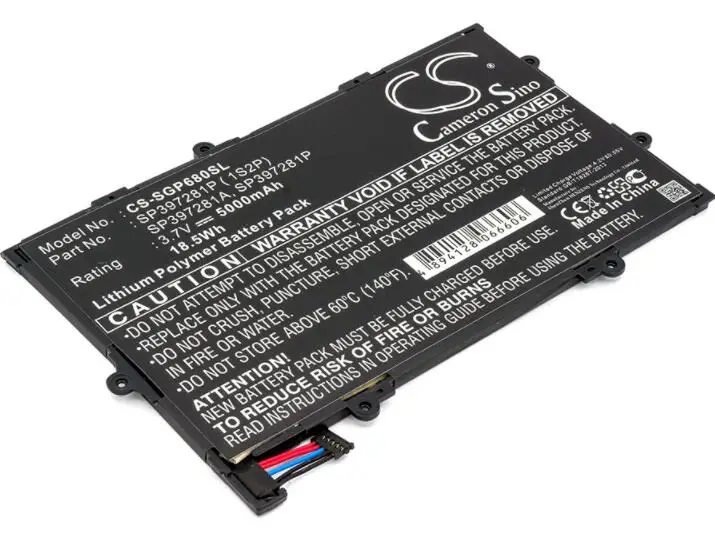cameron sino 5000mah battery for SAMSUNG Galaxy Tab 7.7 GT-P6810 P6800 SCH-I815 SP397281A SP397281P SP397281P ( 1S2P)
cameron sino 5000mah battery for SAMSUNG Galaxy Tab 7.7 GT-P6810 P6800 SCH-I815 SP397281A SP397281P SP397281P ( 1S2P)
