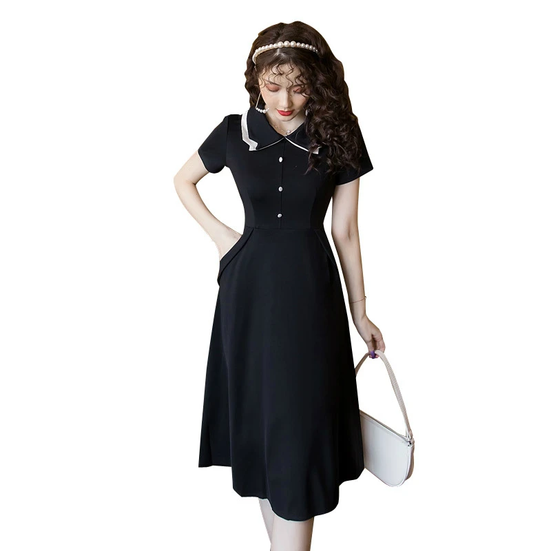 S-XL Plus Size Sheer OL Office Work Dress Ladies Turn-down Collar Singer Breasted Midi Dress Womens Dresses New Arrival 2020
S-XL Plus Size Sheer OL Office Work Dress Ladies Turn-down Collar Singer Breasted Midi Dress Womens Dresses New Arrival 2020
