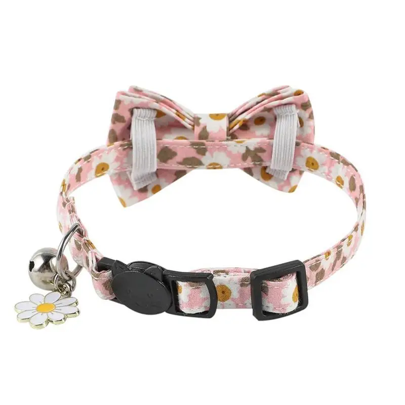 Bowtie Cat Collar with Bell Classic Floral Kitten Collars with Removable Bow Tie Adjustable Collar for Kitty Puppy Small Dogs
Bowtie Cat Collar with Bell Classic Floral Kitten Collars with Removable Bow Tie Adjustable Collar for Kitty Puppy Small Dogs