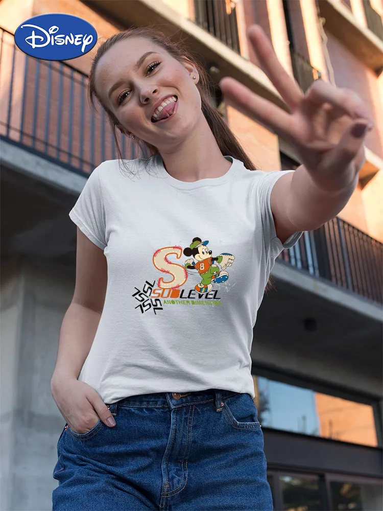 Mickey Baseball Fashion T Shirt Women American Apparel Free Shipping Disney Top Brand Polyester Short Sleeve Ropa Aesthetic Edgy
Mickey Baseball Fashion T Shirt Women American Apparel Free Shipping Disney Top Brand Polyester Short Sleeve Ropa Aesthetic Edgy