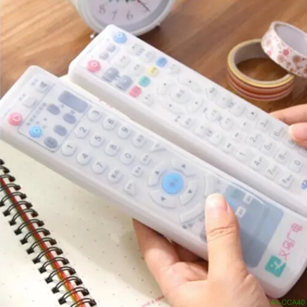 Dust Storage Boxes Transparent Silicone TV Remote Control Cover Protective Holder Bags Home Item Stuff Accessories Supplies
Dust Storage Boxes Transparent Silicone TV Remote Control Cover Protective Holder Bags Home Item Stuff Accessories Supplies
