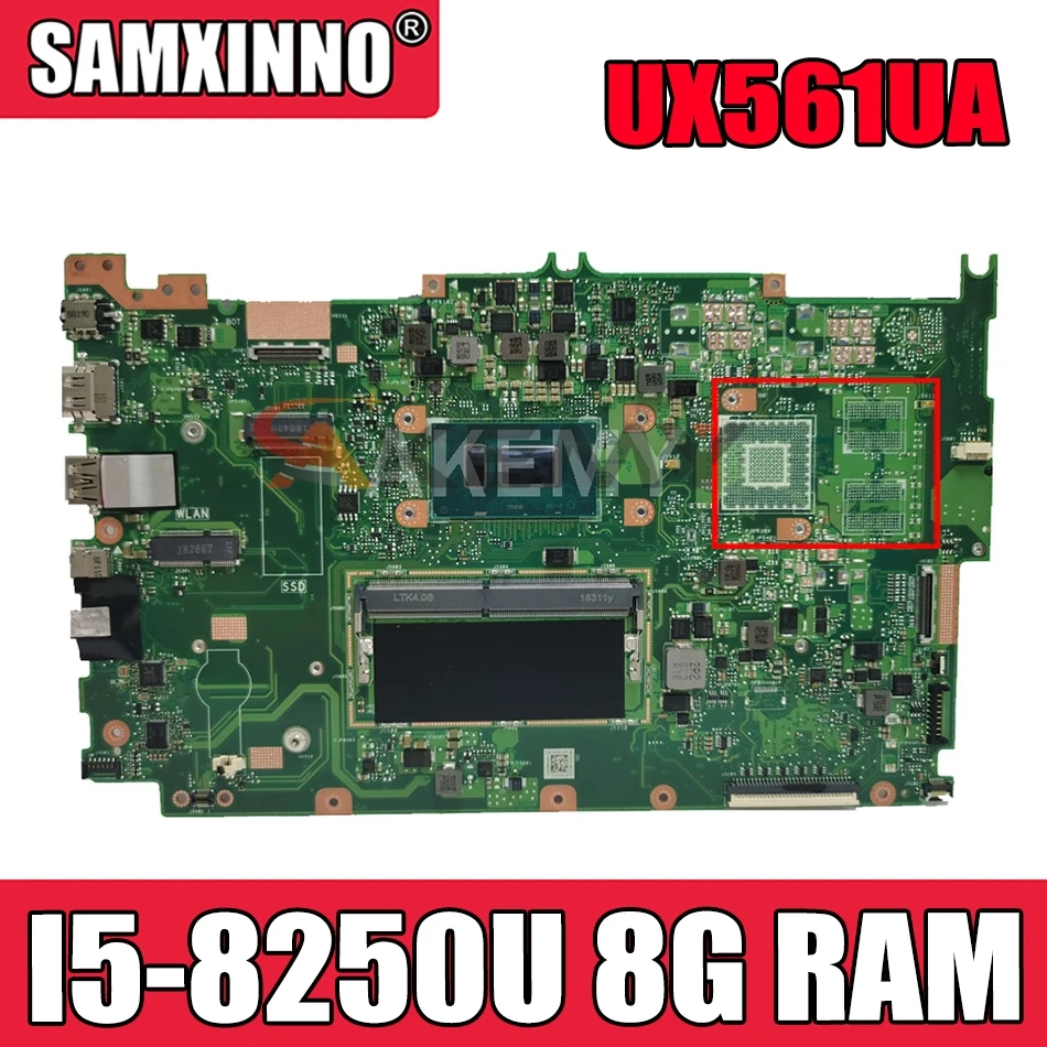Материнская плата Akemy ux561hid для ASUS ZenBook Flip UX561UA Laotop, материнская плата I5-8250U 8G RAM, протестирована, бесплатная доставка
Материнская плата Akemy ux561hid для ASUS ZenBook Flip UX561UA Laotop, материнская плата I5-8250U 8G RAM, протестирована, бесплатная доставка