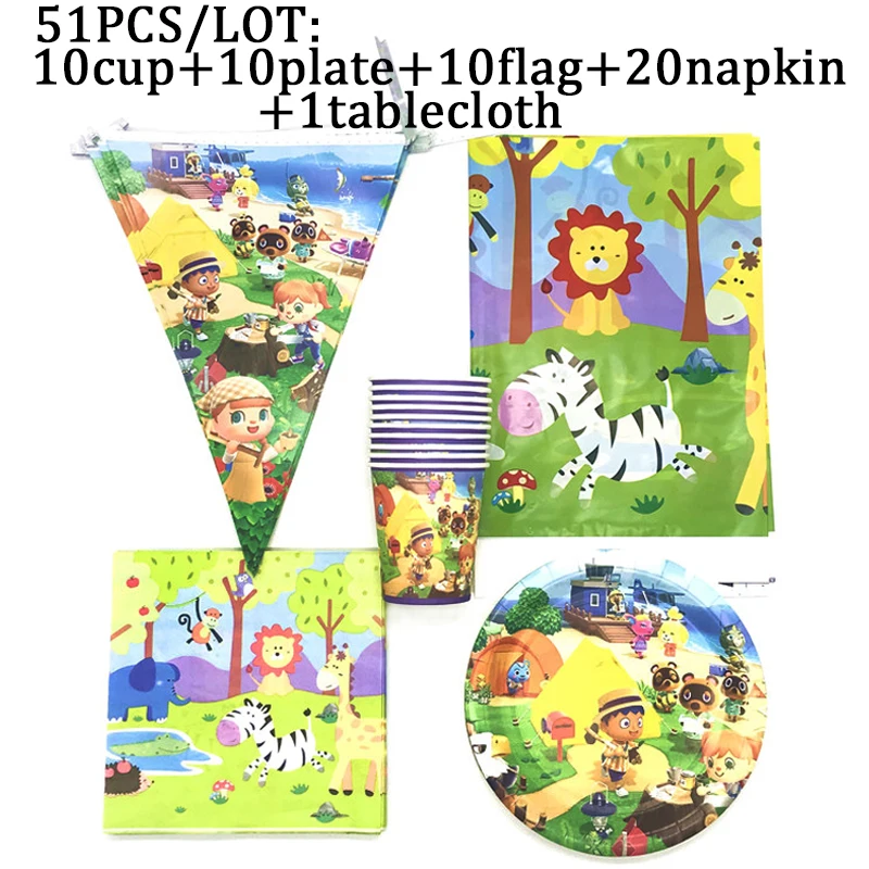 Kids Favors Animal Crossing: New Horizons Game Theme Party Supplies Plates Cup Straws Napkin Birthday Party DecorGames Party Set
Kids Favors Animal Crossing: New Horizons Game Theme Party Supplies Plates Cup Straws Napkin Birthday Party DecorGames Party Set
