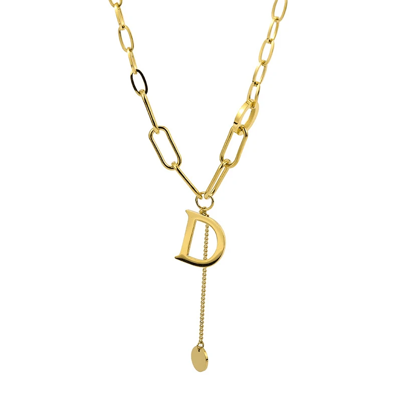 Geometric Design Stainless Steel Gold Lette B Pendant Thick Chain Charms Necklace For Women Jewelry Drop Shipping
Geometric Design Stainless Steel Gold Lette B Pendant Thick Chain Charms Necklace For Women Jewelry Drop Shipping